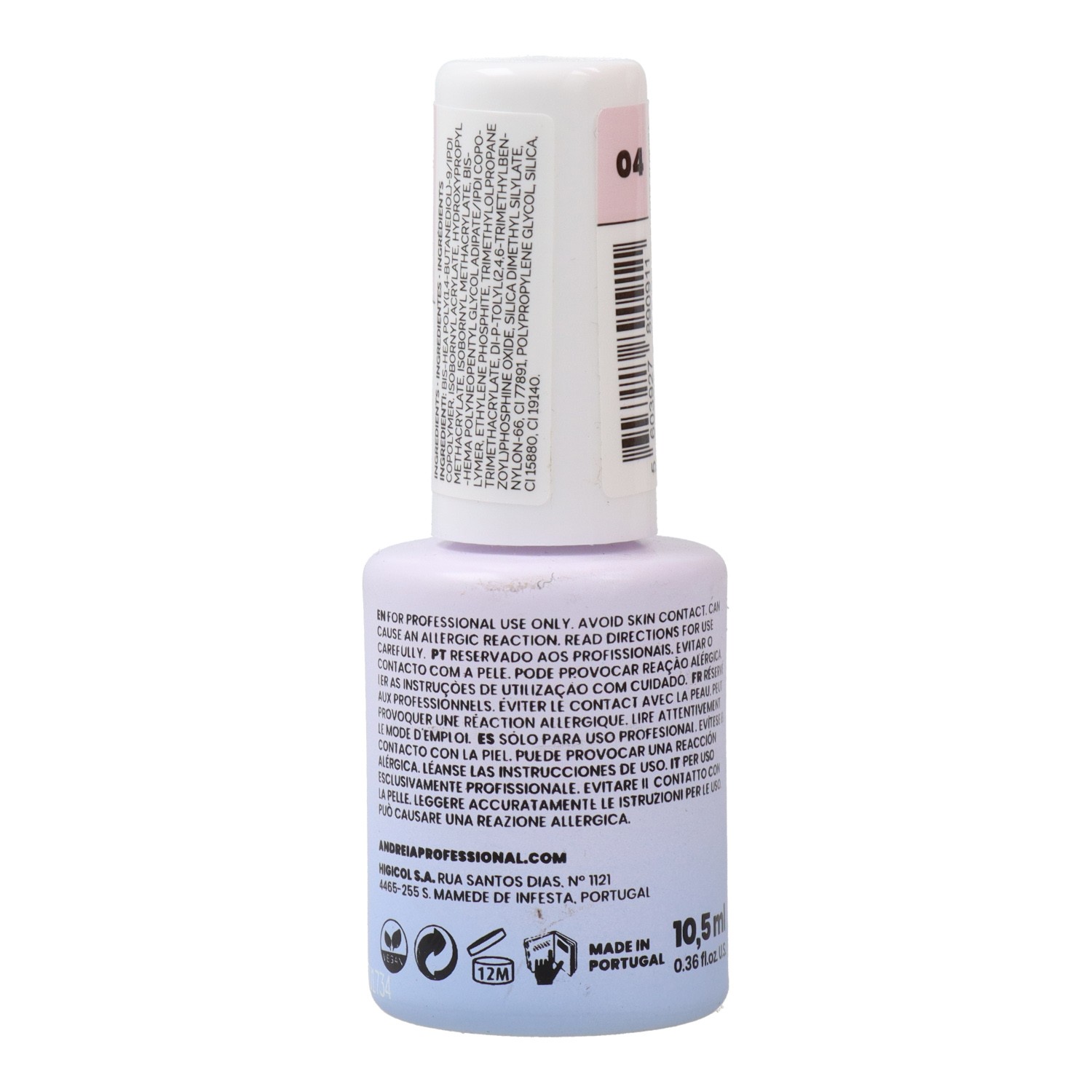 Andreia Gel Polish Fibre Base Couleur Rose Laiteux 10,5 ml