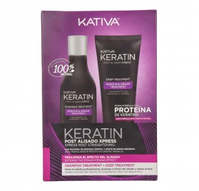 Kativa Keratin Post Alisado Xpress Kit (Champú+Tratamiento)