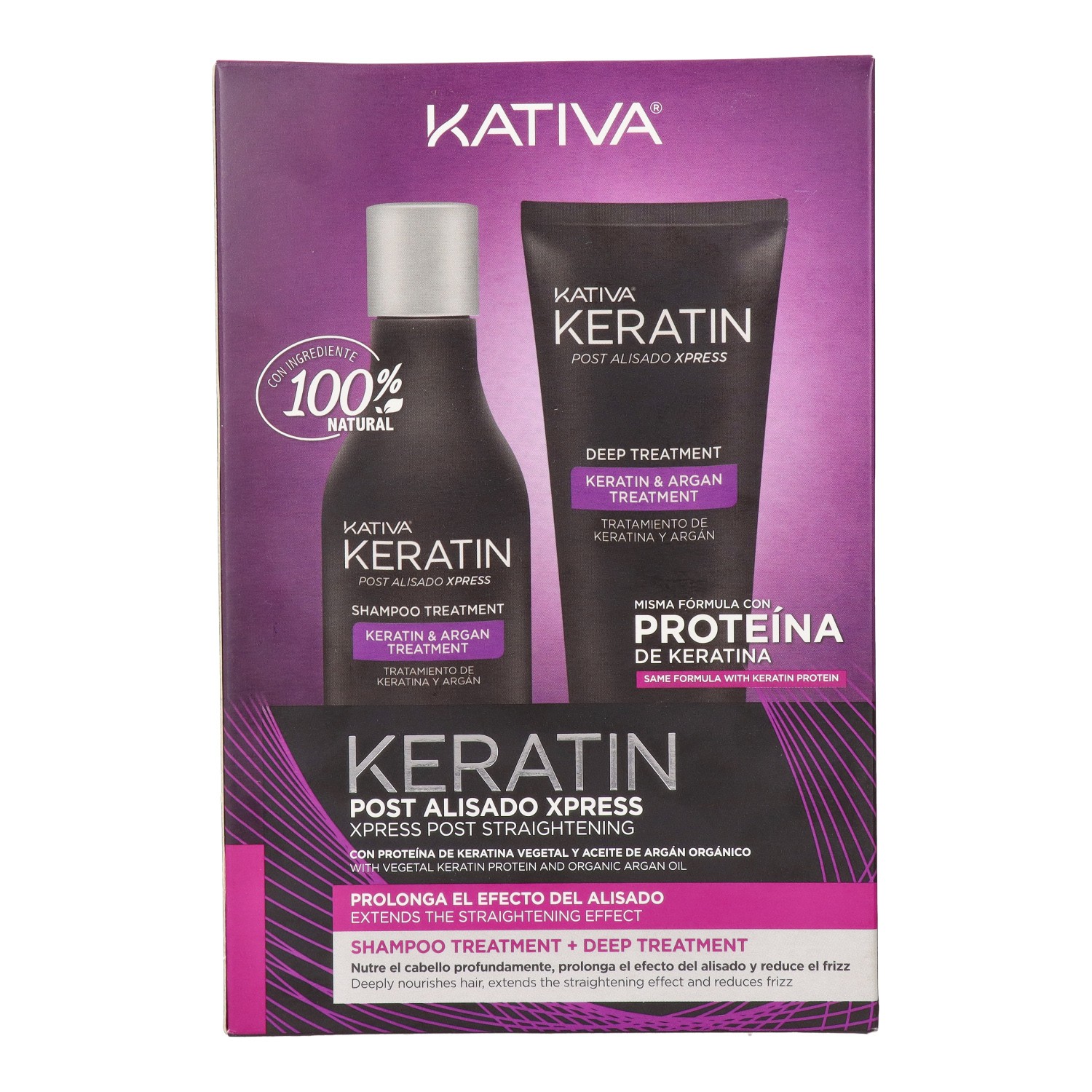 Kativa Keratin Post Alisado Xpress Kit (Champú+Tratamiento)