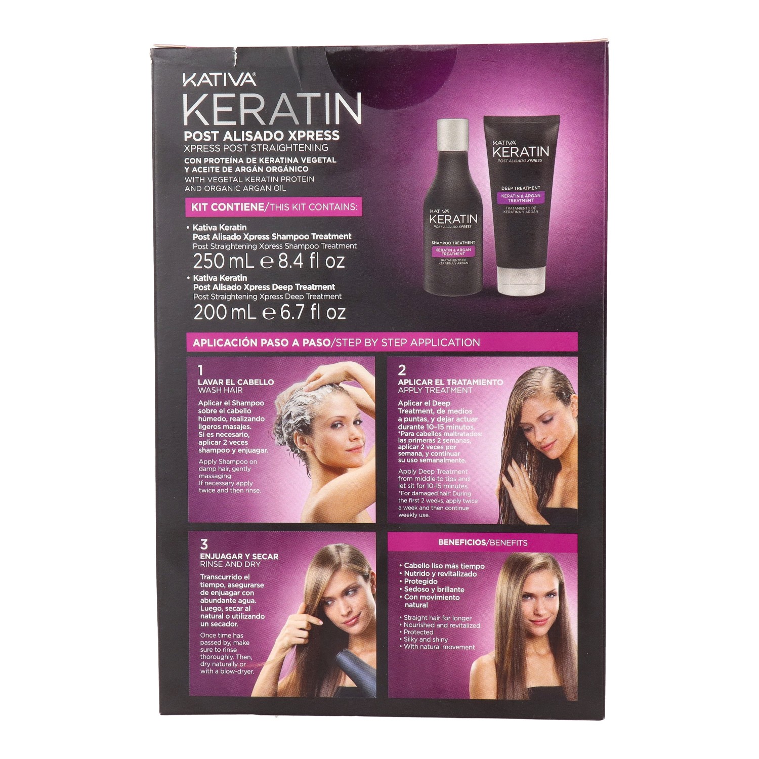 Kativa Keratin Post Alisado Xpress Kit (Champú+Tratamiento)