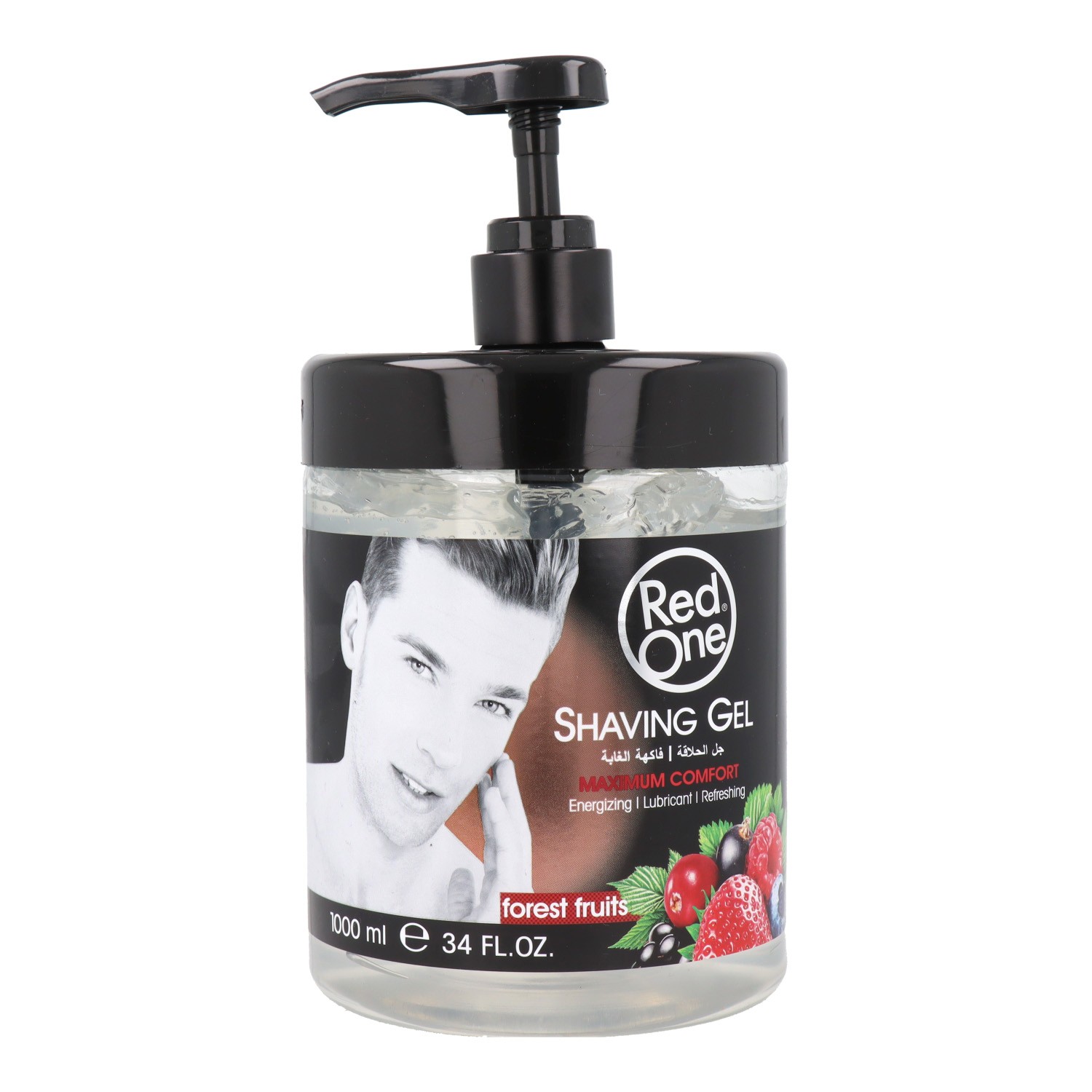 Red One Men Shaving Transparente Forest Fruits Alto Gel 1000 ml Red One Men Shaving Transparente Forest Fruits Alto Gel 1000 ml