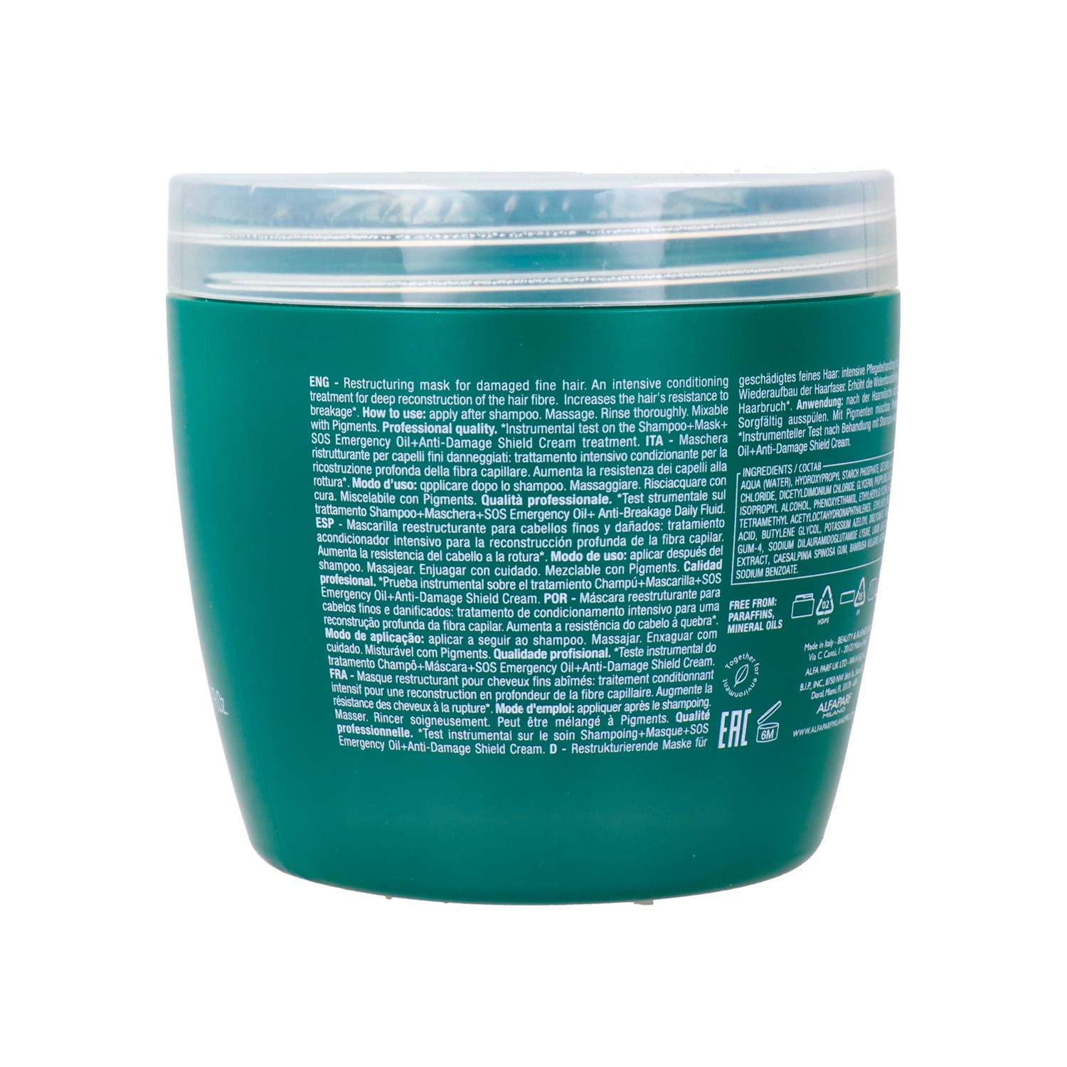 Alfaparf Milano Semi Di Lino Reconstruction Reparative Light Mask 500 ml