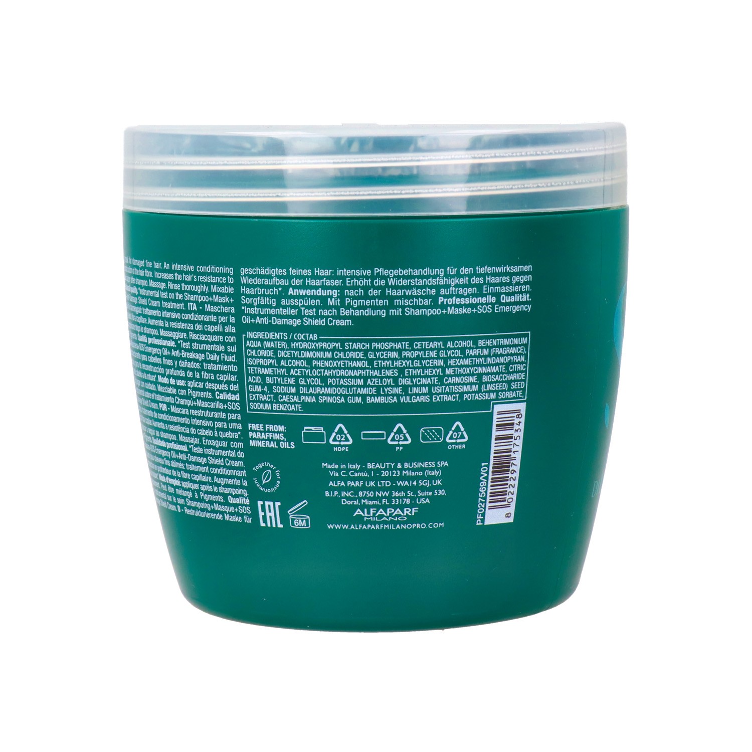 Alfaparf Milano Semi Di Lino Reconstruction Reparative Light Mask 500 ml