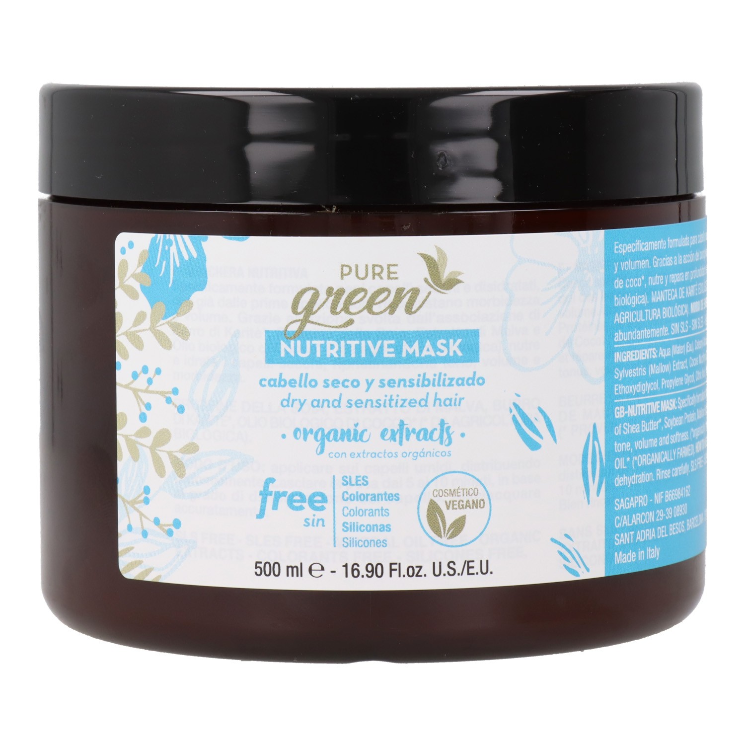 Pure Green Nutritive Mascarilla 500 ml