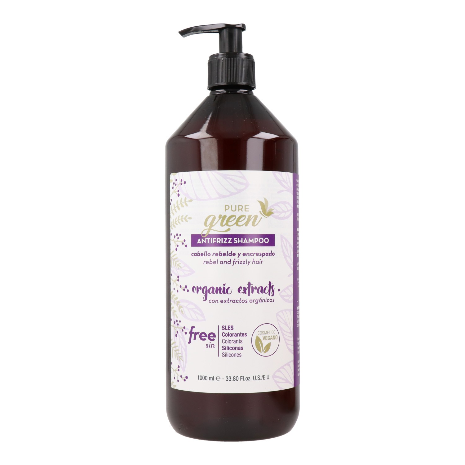 Pure Green Antifrizz Xampú 1000 ml