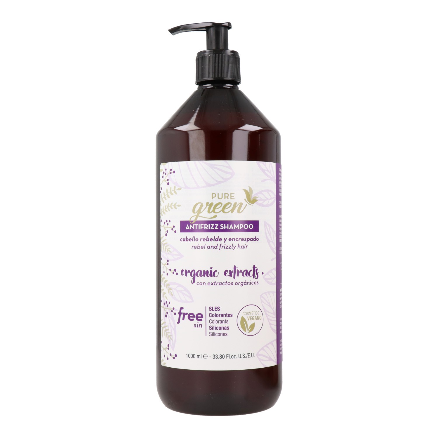 Pure Green Antifrizz Champú 1000 ml