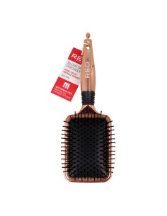 Red Kiss Rose Gold Paddle Brush Square