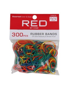 Red Kiss Color Rubber Band Asst Size 300 Pcs
