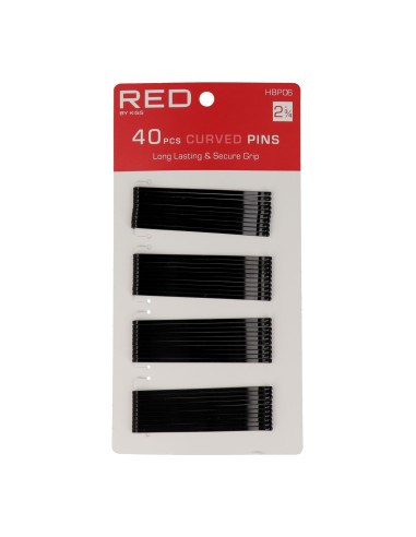 Red Kiss Curved Pins 2 3/4″ 40 Pcs