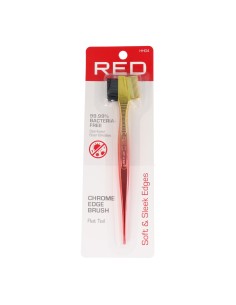 Red Kiss Edge Brush Ombre Chrome Rat tail