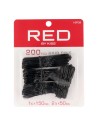 Red Kiss Hair Pins 1 3.4 2 1.2 200 Pcs Black