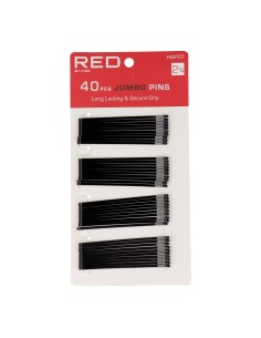 Red Kiss Jumbo Pins 2 3.4 40 Pcs Black