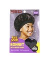 Red Kiss Kids Satin Bonnet Wide Band - Black