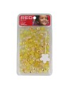 Red Kiss L Hair Beads 240 Pcs (Gold Asst)