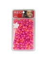 Red Kiss L Hair Beads 240 Pcs (Pink Asst)