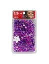 Red Kiss L Hair Beads 240 Pcs (Purple Asst)