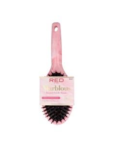 Red Kiss Marblous Boar Round Paddle Brush