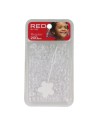 Red Kiss Regular Hair Beads 200 Pcs (Clear)