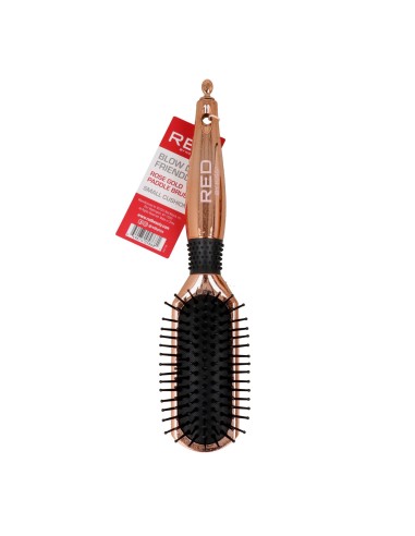 Red Kiss Rose Gold Paddle Brush Small Cush