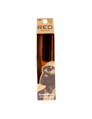 Red Kiss Premium Beard Brush Long Handle