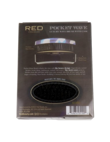 Red Kiss Premium Designed Pocket Boar Brush Blue