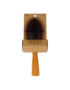 Red Kiss Premium Evergreen Wooden Brush Oval Paddle
