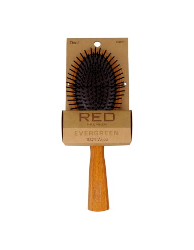 Brosse ovale en bois à feuilles persistantes de qualité supérieure Red Kiss