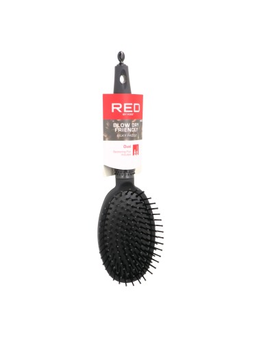 Red Kiss Rubberized Paddle Brush (Oval)