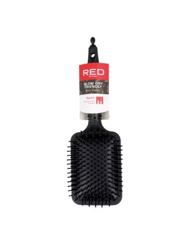 Red Kiss Rubberized Paddle Brush (Square)