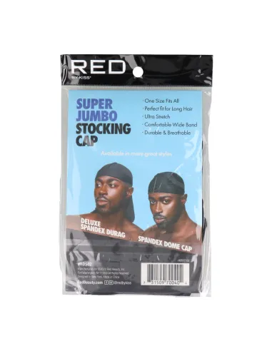 Red Kiss Super Jumbo Stocking Cap Black