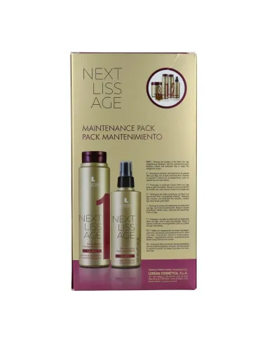 Lendan Next Liss Age Pack Mantenimiento Champú Preparacion 300 ml + Spray Lisos Perfectos 200 ml