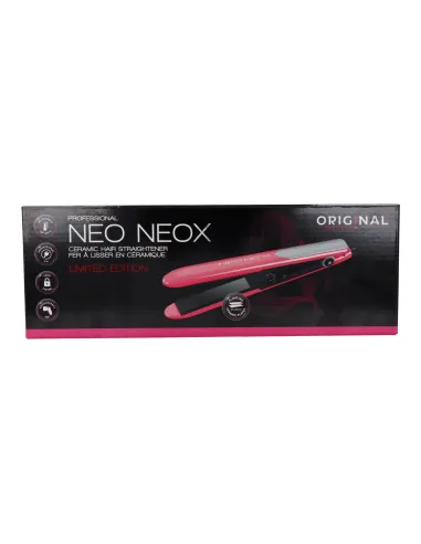 Sinelco Neox Plancha Ceramica Rosa/Plata Fluo