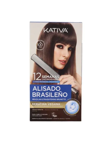 Kativa Alisado Brasileño Kit Vegano Cabello Oscuro