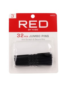 Red Kiss Jumbo Hair Pins 3 32 Pcs Black