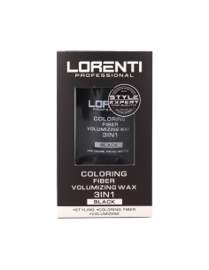 Lorenti Coloring Fiber Volumizing Wax 3 In 1 Black 30 gr