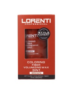 Lorenti Coloring Fiber Volumizing Wax 3 In 1 Brown 30 gr