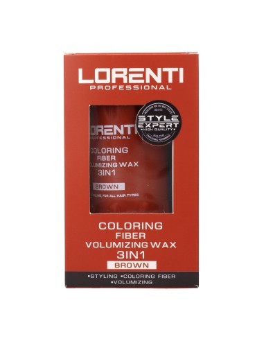 Lorenti Coloring Fiber Cera Volumizante 3 Em 1 Castanho 30 gr