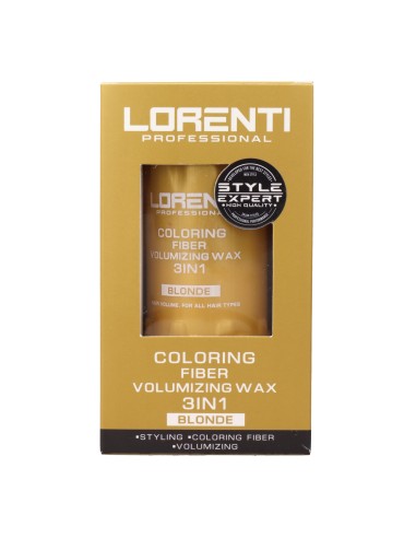 Lorenti Coloring Fiber Cera Volumizante 3 Em 1 Loiro 30 gr