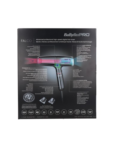 Babyliss Pro Secador Falco High Speed Silver