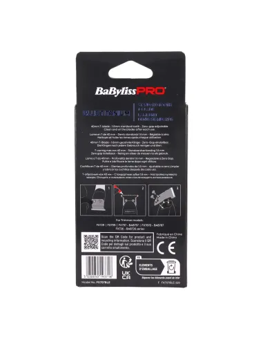 Replacement T Blade Skeletonfx Mim Blue Titanium Babyliss Pro Fx707Ble