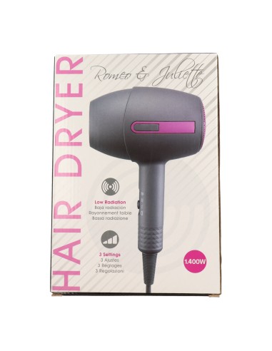 Albi Secador R&J Viaje Grey & Purple 1400W 