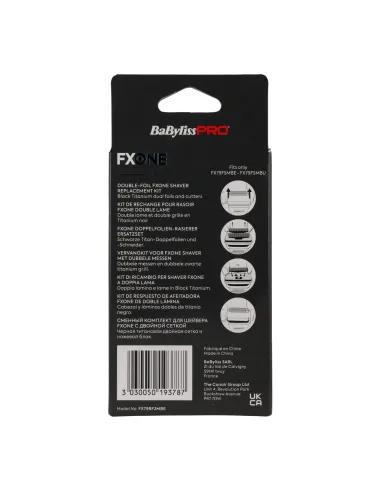 BABYLISSPRO FXONE SHAVER REPL DOBLE FOIL BLACK (FX79RF2MBE)