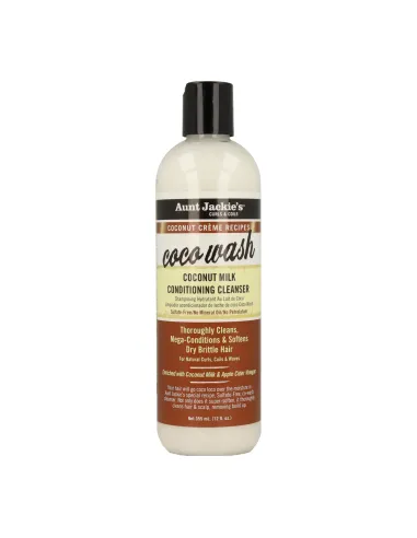Aunt Jackie's Curls & Coils Coco Wash Limpiador Acondicionador de Leche de Coco 355 ml