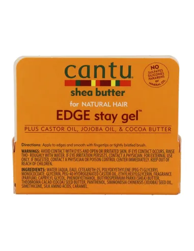 Cantu Shea Butter Natural Hair Extra Hold Edge Stay Gel 14 g