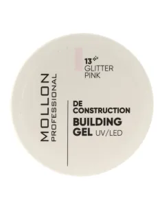 MOLLON PRO GEL DE CONSTRUCTION 50G GLITTER PINK 13