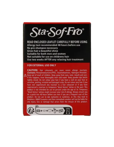Sta Soft Fro Powder Hair Color Jet 73 Black 8 gr