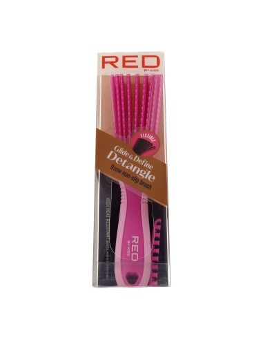 Pennello flessibile per definire i ricci rosso rosa