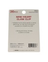 Fermagli a forma di cuore per bambini Red Kiss, 36 pezzi