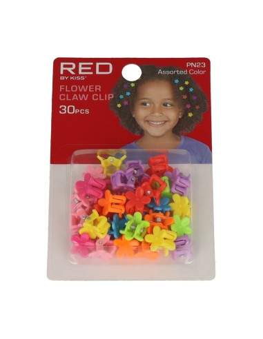 Fermagli a forma di cuore per bambini Red Kiss, 36 pezzi