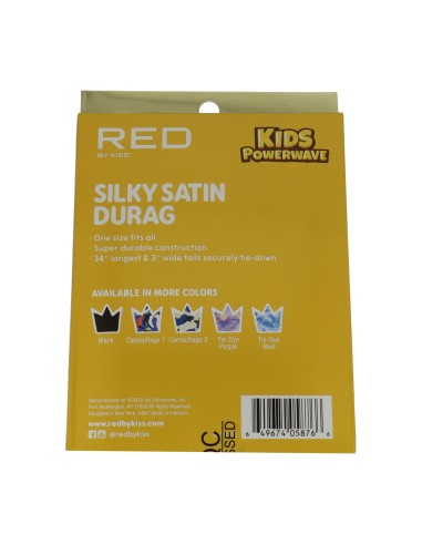 Red Kiss Kids Durag Infantil Negro